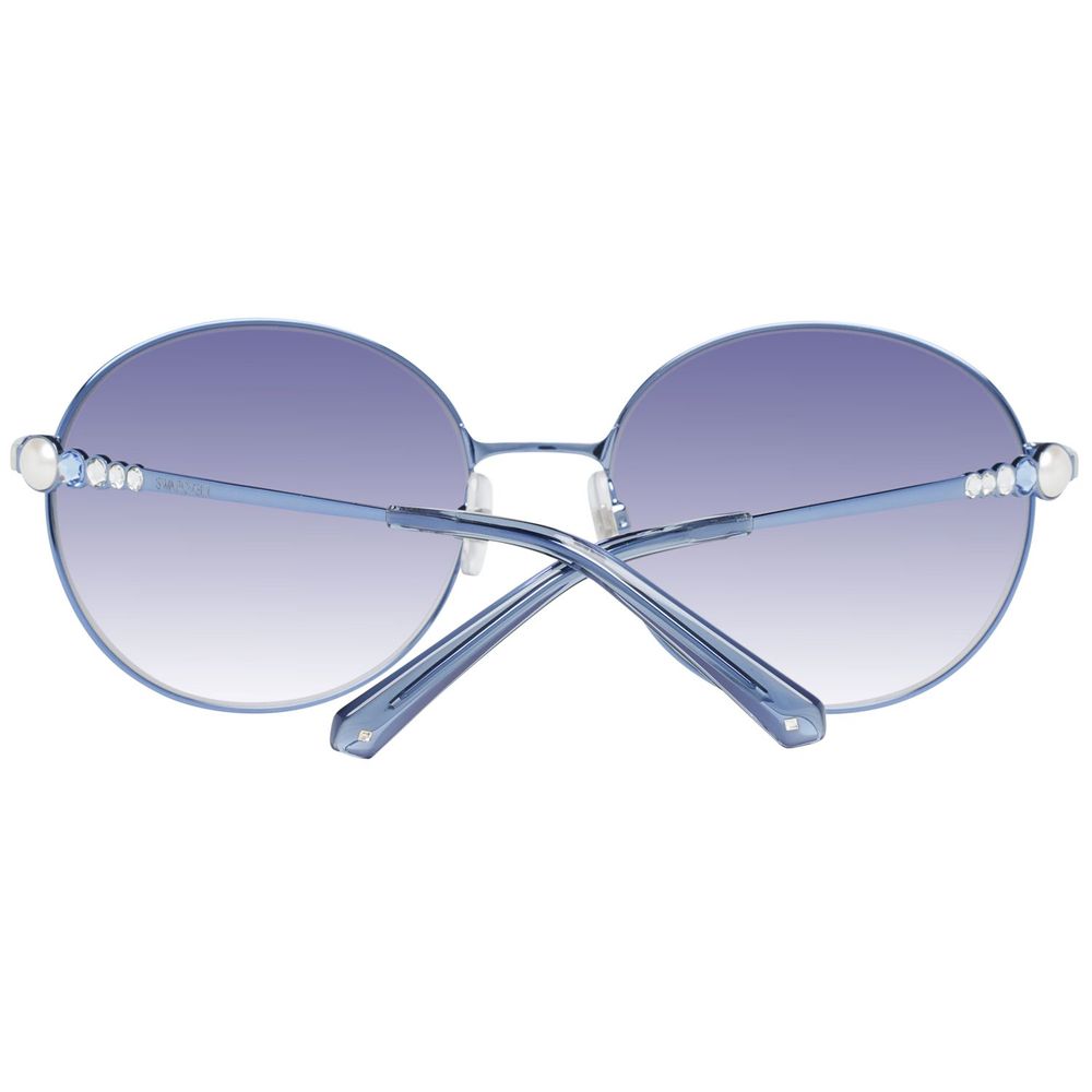 Blaue Sonnenbrille aus Metall