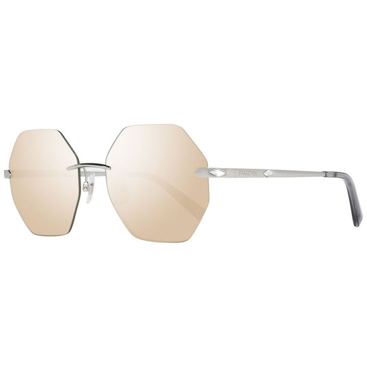 Sonnenbrille aus silbernem Metall