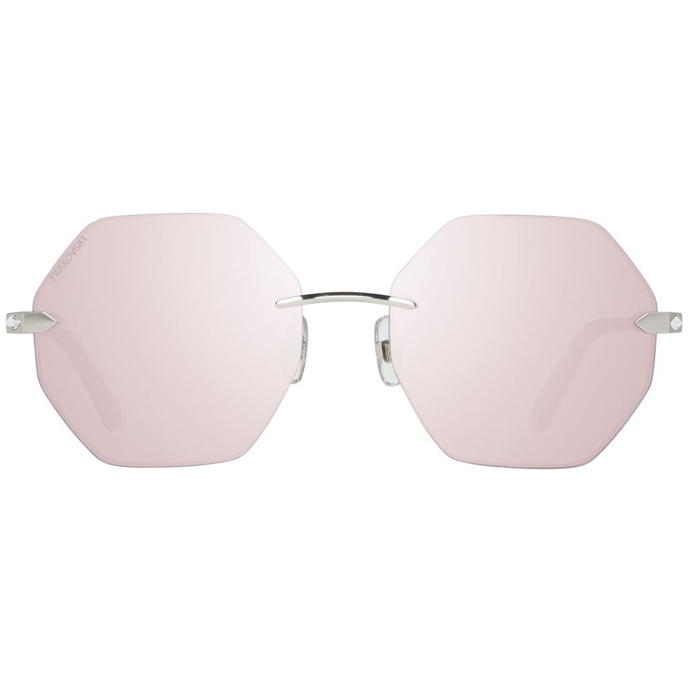 Sonnenbrille aus silbernem Metall