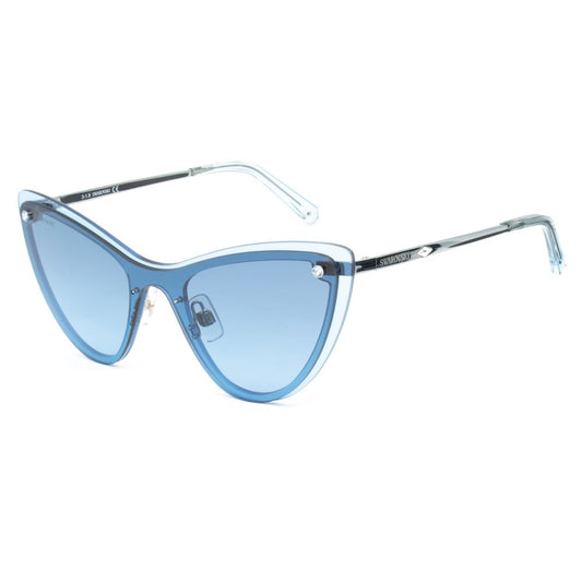 Blaue Sonnenbrille aus Metall