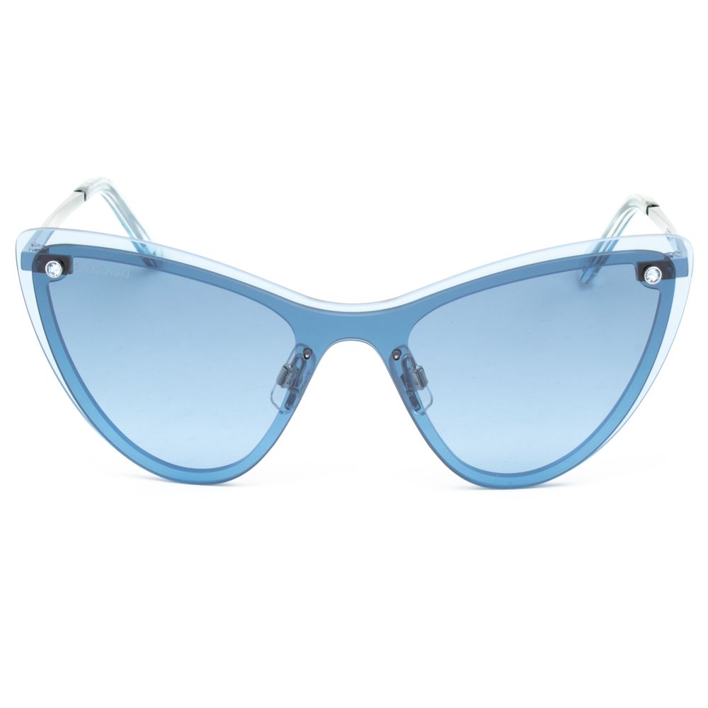 Blaue Sonnenbrille aus Metall