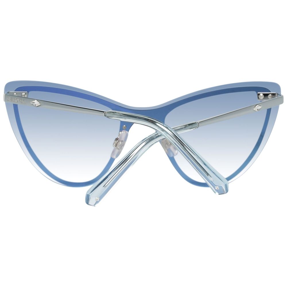 Blaue Sonnenbrille aus Metall