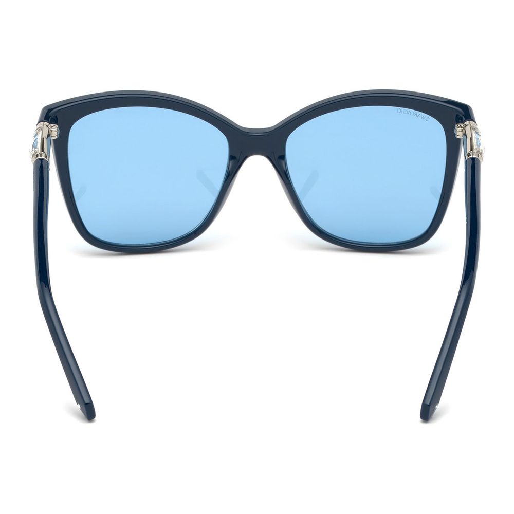 Blaue Sonnenbrille mit Spritzguss-Optik