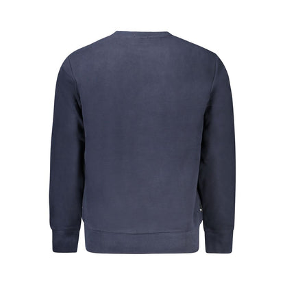 Blue Cotton Men Sweater