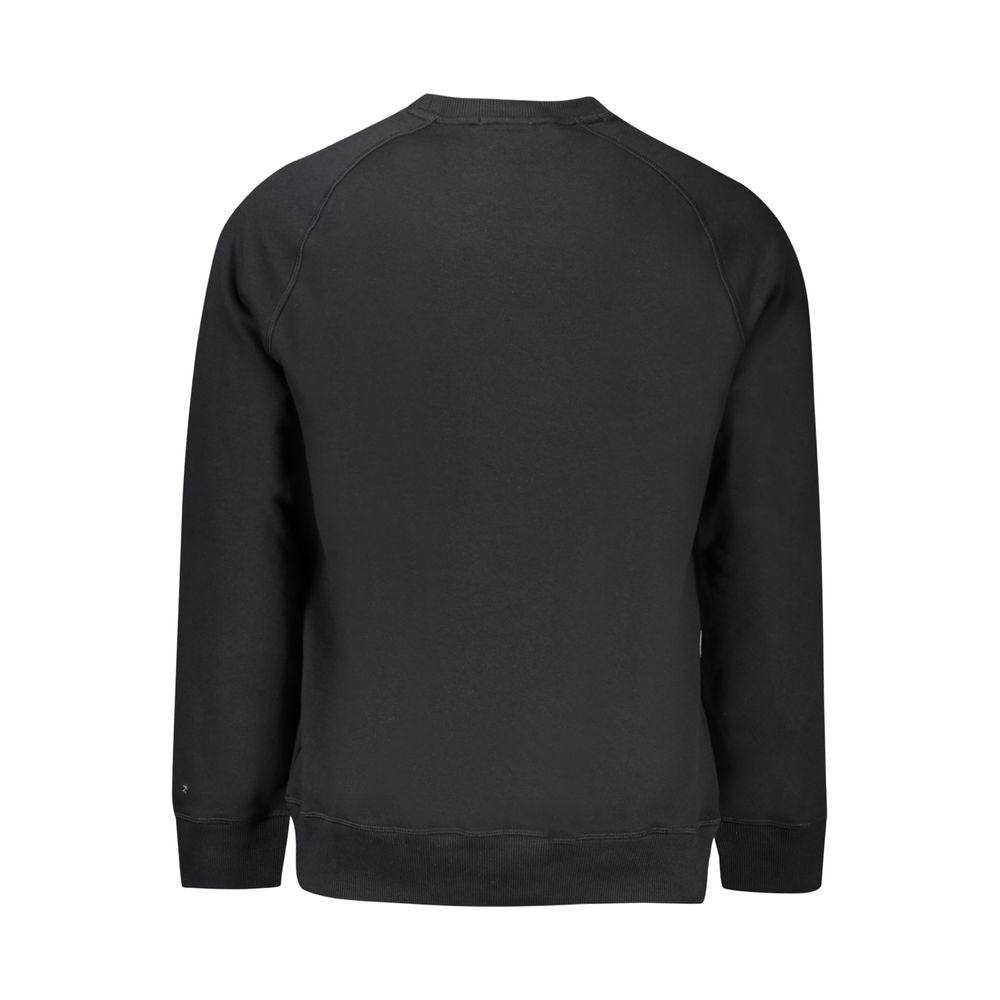 Black Cotton Mens Sweater