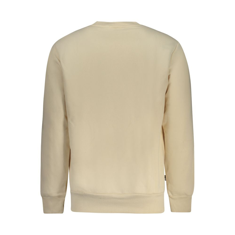 Beige Cotton Men Sweater