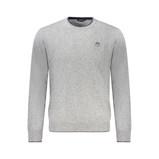 Gray Wool Men Sweater