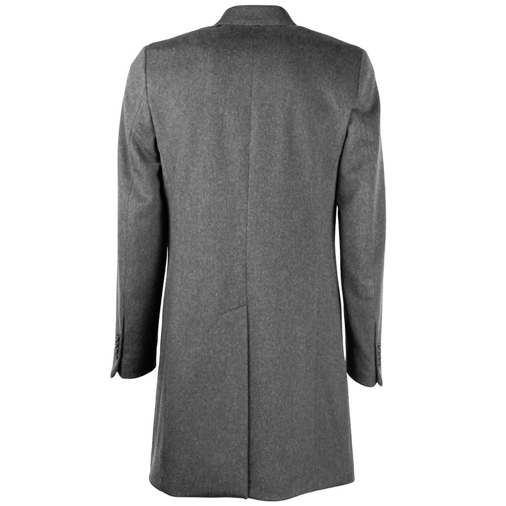 Graue Wolljacke für Herren