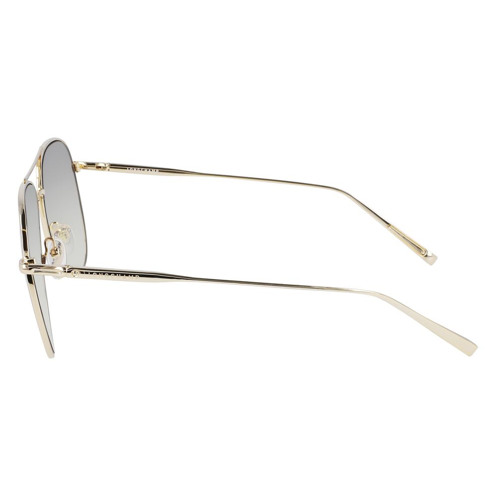 Sonnenbrille aus goldenem Metall