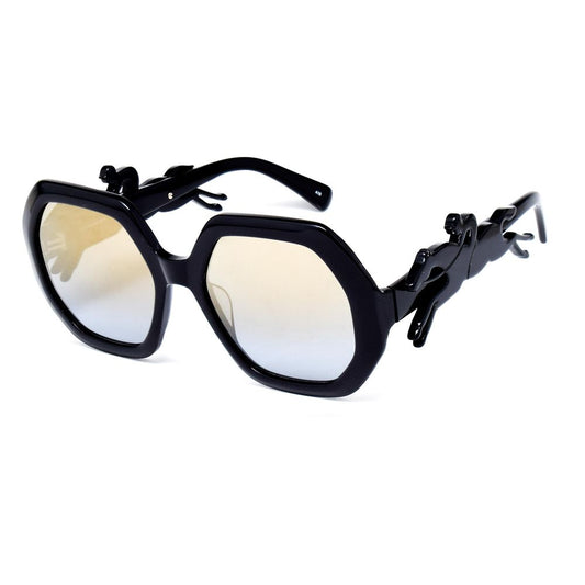 Schwarze Sonnenbrille aus Acetat