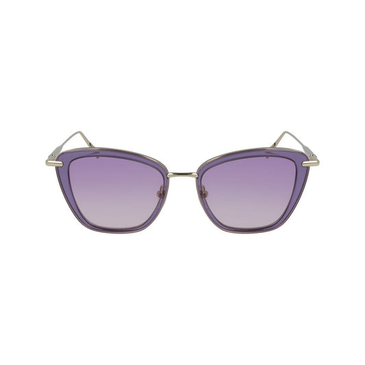 Lila Sonnenbrille aus Metall