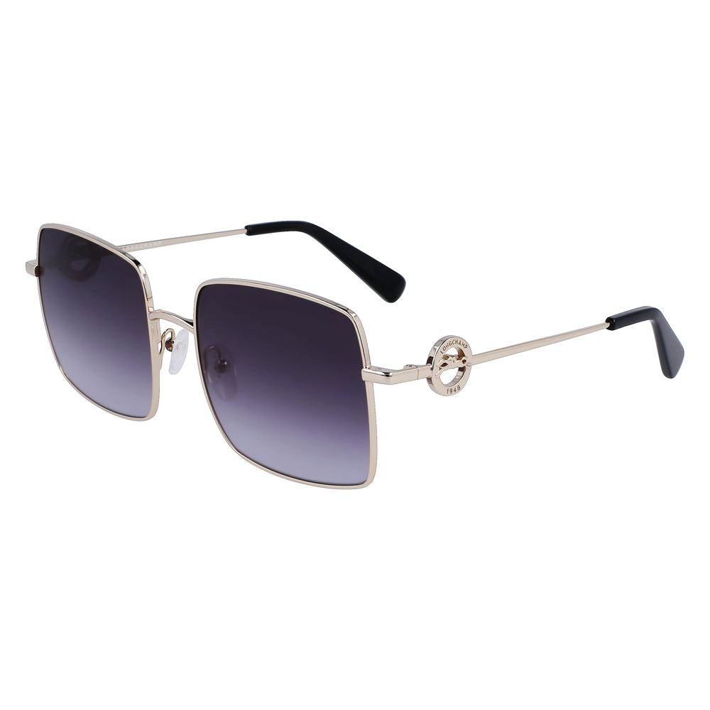 Sonnenbrille aus goldenem Metall