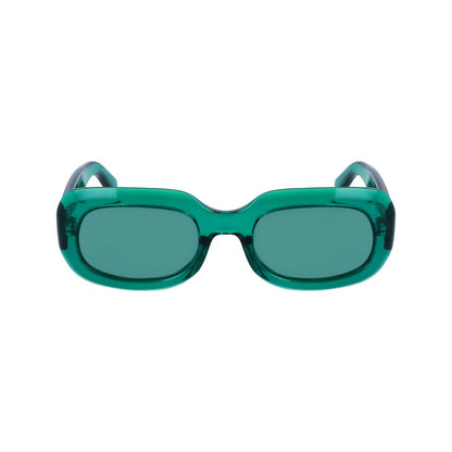 Grüne Sonnenbrille mit Spritzguss-Optik