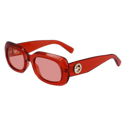 Orangefarbene Sonnenbrille mit Spritzguss-Optik