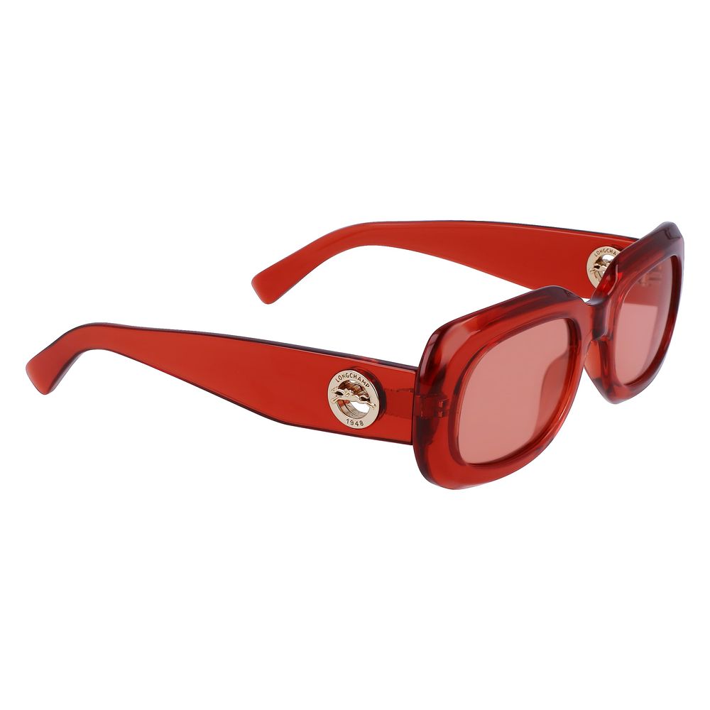 Orangefarbene Sonnenbrille mit Spritzguss-Optik