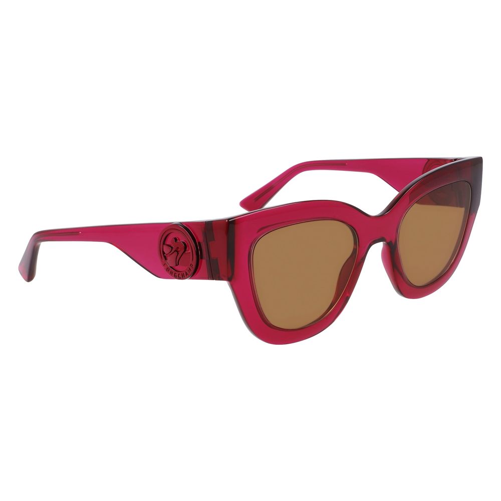 Lilafarbene Sonnenbrille mit Spritzguss-Optik