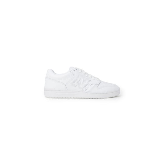 White Synthetic Leather Sneaker