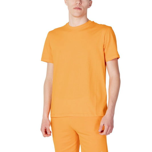 Orangefarbenes Baumwoll-T-Shirt