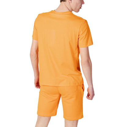 Orangefarbenes Baumwoll-T-Shirt