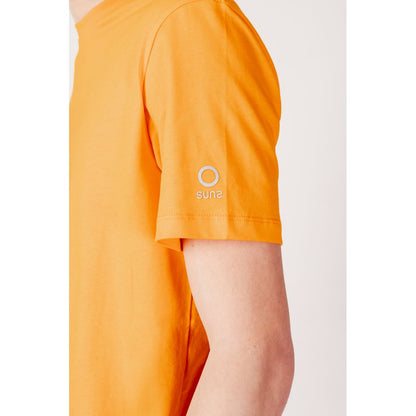 Orangefarbenes Baumwoll-T-Shirt