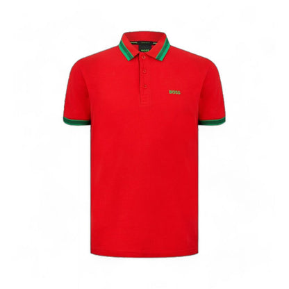 Rotes Poloshirt aus Baumwolle