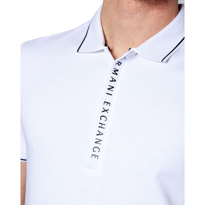 Weißes Poloshirt aus Baumwolle