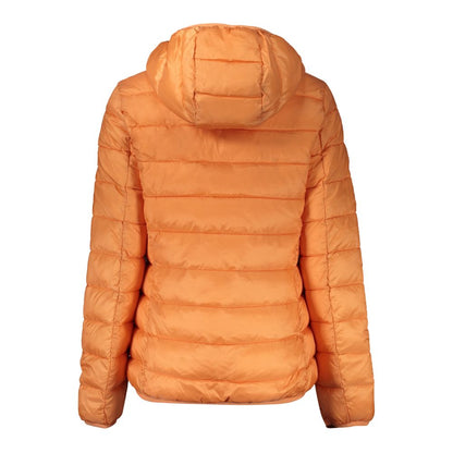 Orange Polyamide Women Jacket