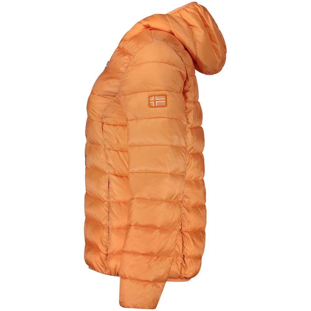 Orange Polyamide Women Jacket