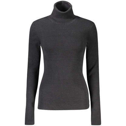 Black Cotton Women Sweater