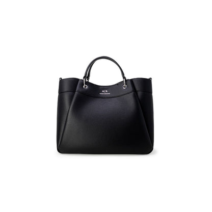 Black Polyester Handbag