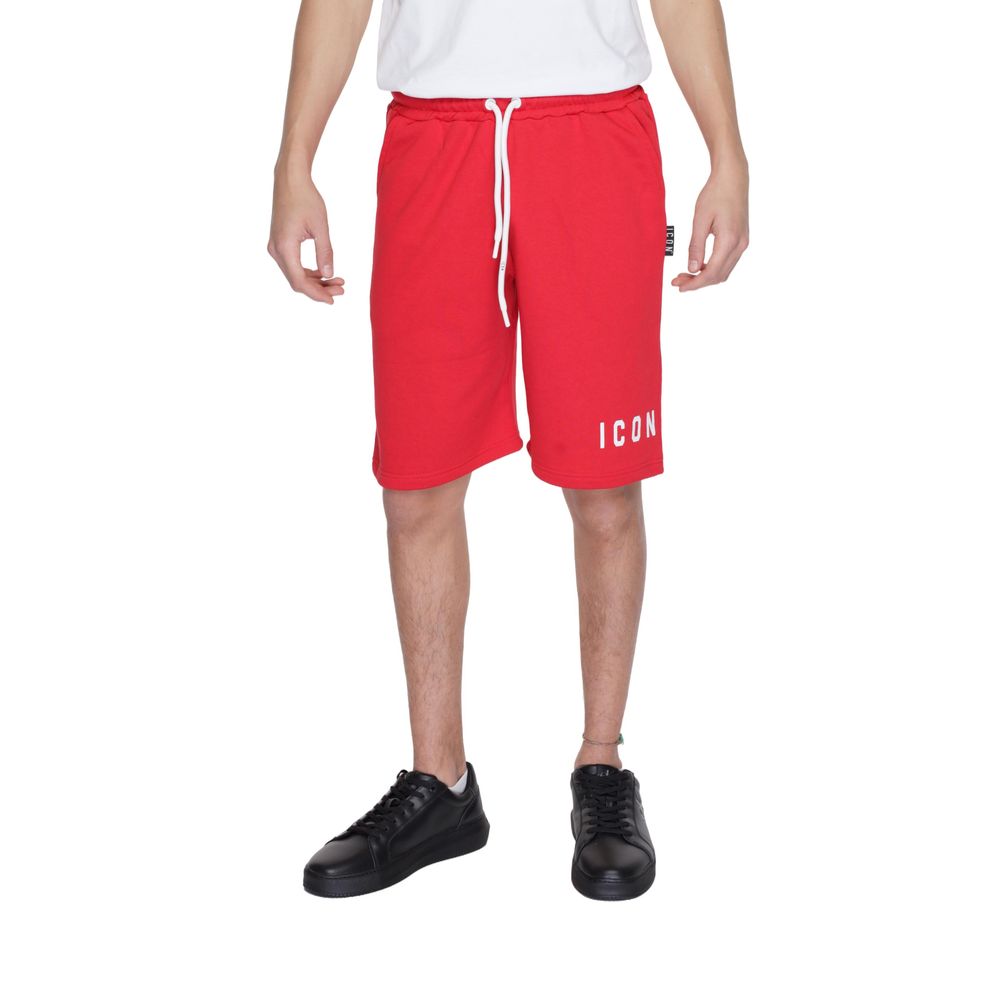 Rote Baumwollshorts