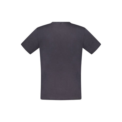 Blue Cotton Men T-Shirt