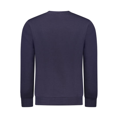 Blue Cotton Men Sweater