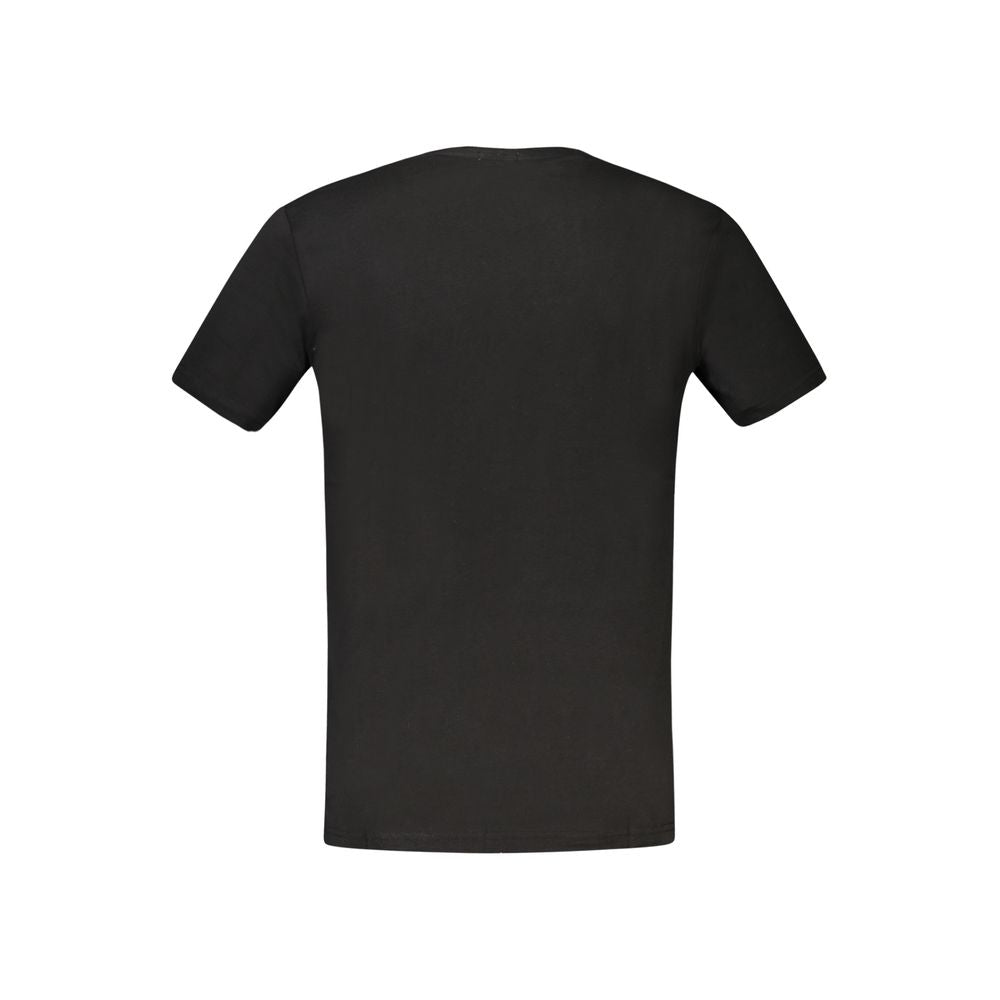 Black Cotton Men T-Shirt