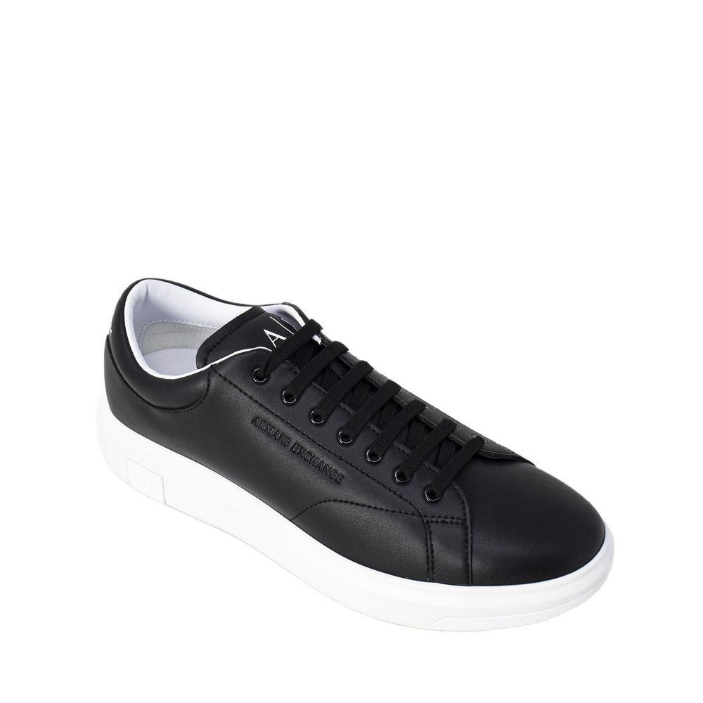 Black Leather Sneaker