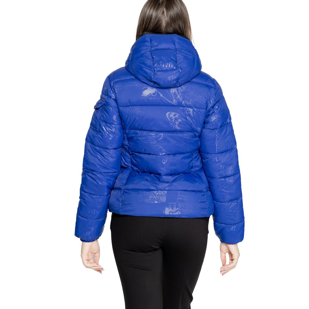 Blue Polyamide Jackets & Coat