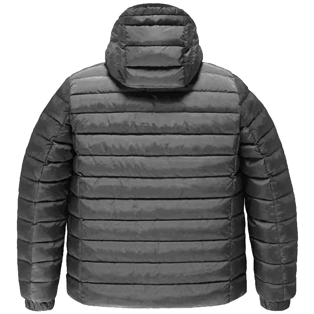 Graue Nylonjacke für Herren