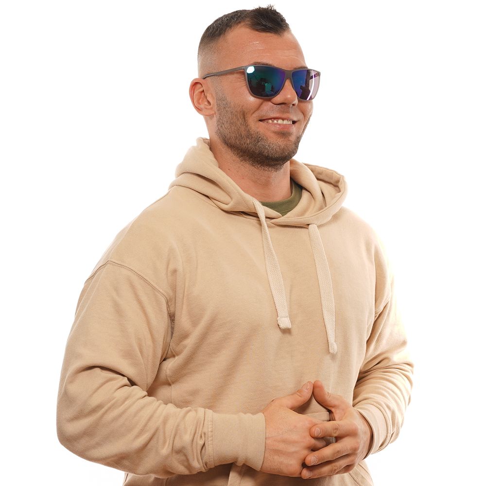 Graue Unisex-Sonnenbrille