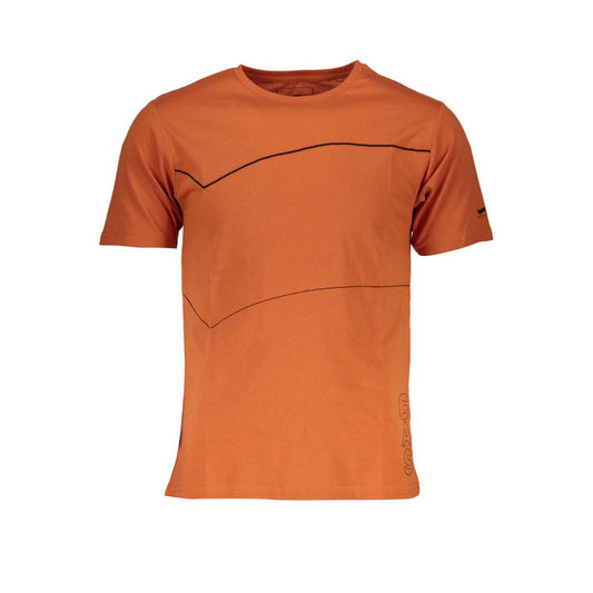 Orangefarbenes Baumwoll-T-Shirt