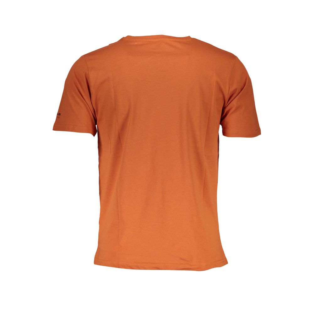 Orangefarbenes Baumwoll-T-Shirt