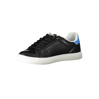 Black Polyester Sneaker