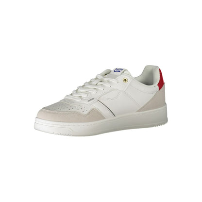 White Polyester Sneaker