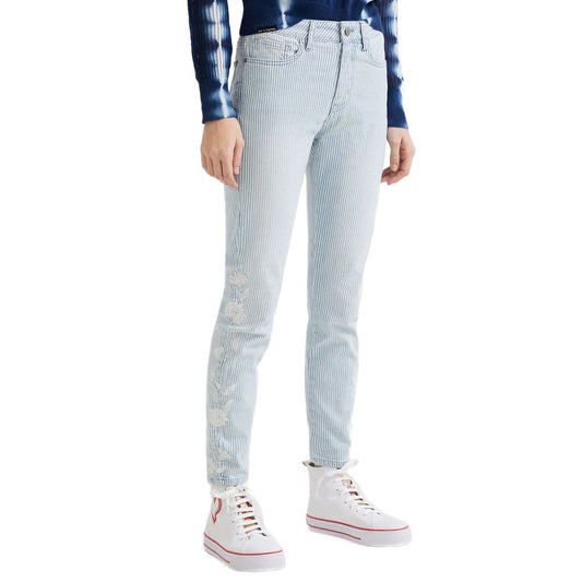 Hellblaue Jeans und Hose aus Elastan