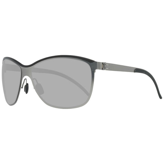 Sonnenbrille aus silbernem Metall