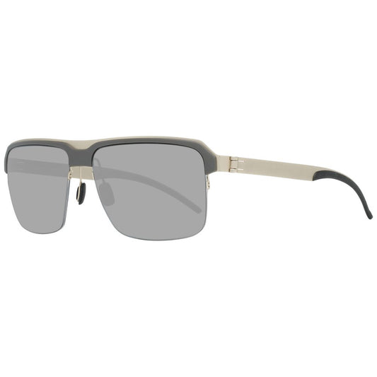 Graue Sonnenbrille aus Metall