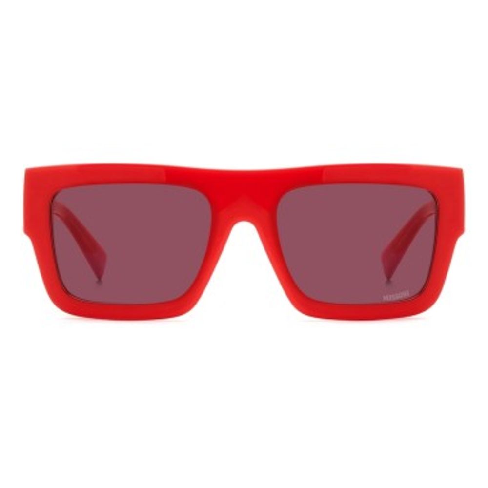 Rote Sonnenbrille aus Kunststoff