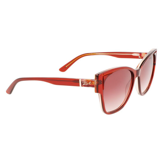 Orangefarbene Sonnenbrille aus Acetat