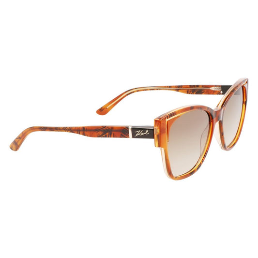 Orangefarbene Sonnenbrille aus Acetat