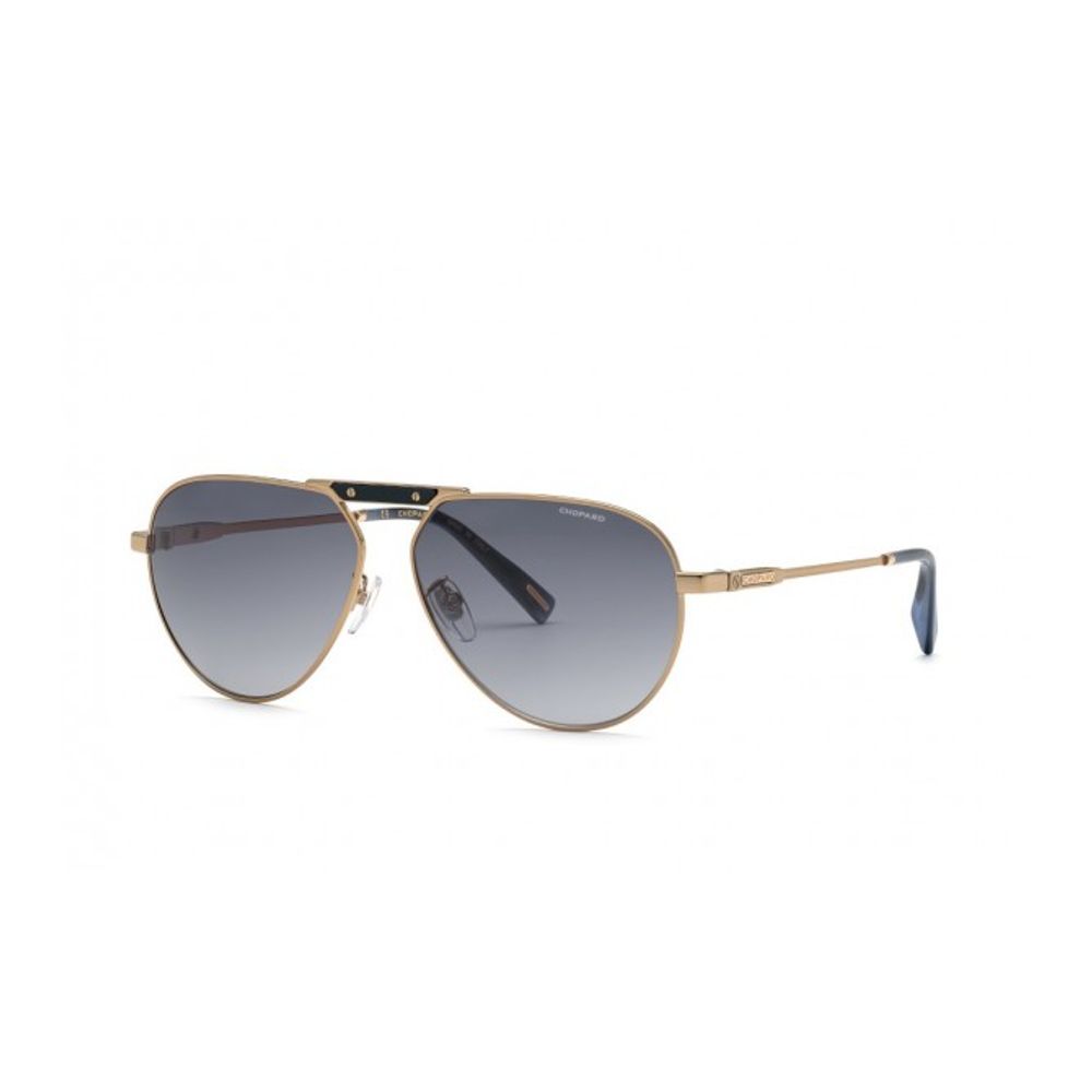 Sonnenbrille aus goldenem Metall