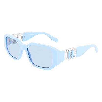 Blaue Sonnenbrille mit Spritzguss-Optik